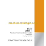 Case DL550 Minotaur Compact Dozer Loader Service Parts Catalogue