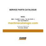Case 586H Tier 4B Forklift Livery Service Parts Catalogue