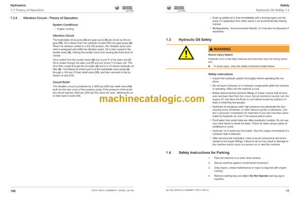 Wacker Neuson RD12, RD14 Ride-on Roller Service Manual - Image 3