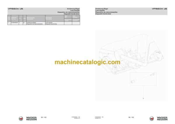 Wacker Neuson VP1550A US Vibratory Plate Parts Manual - Image 3