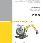 Wacker Neuson 1703 Crawler Excavator Parts Manual