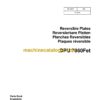 Wacker Neuson DPU 7060Fet Reversible Plates Parts Manual
