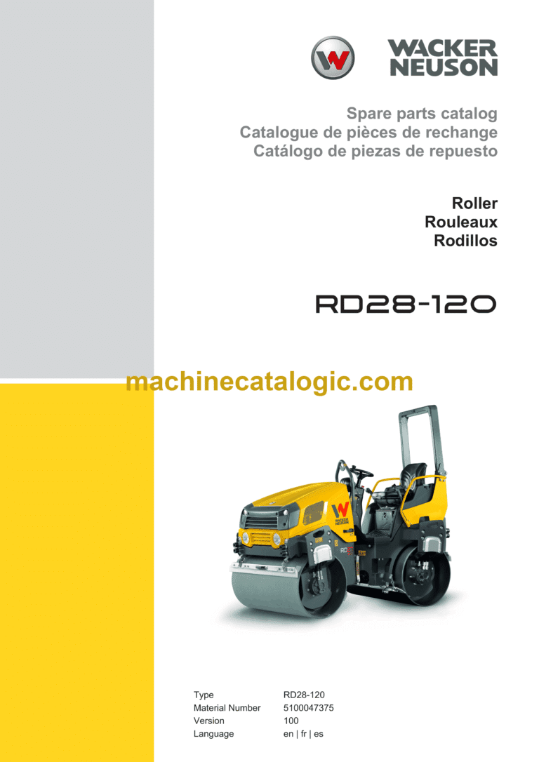 Wacker Neuson RD28-120 Roller Parts Manual