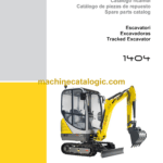 Wacker Neuson 1404 Tracked Excavator Parts Manual