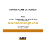 Case DV210D Tier 4B Vibratory Roller Service Parts Catalogue
