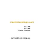 Case CX170E, CX190E Crawler Excavator Operators Manual