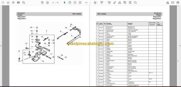 Wacker Neuson BPU 2540A Reversible Plates Parts Manual - Image 2