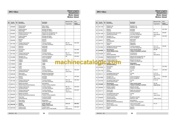 Wacker Neuson DPU 130Le Reversible Plates Parts Manual - Image 4