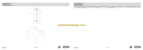 Wacker Neuson APS1030e Vibratory Plate Parts Manual - Image 4