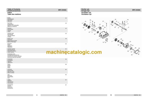 Wacker Neuson BPU 2540A Reversible Plates Parts Manual - Image 3