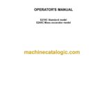 New Holland E215C Standard Model, E245C Mass Excavator Model Operators Manual