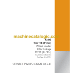 Case 721G Tier 4B Final Wheel Loader Service Parts Catalogue