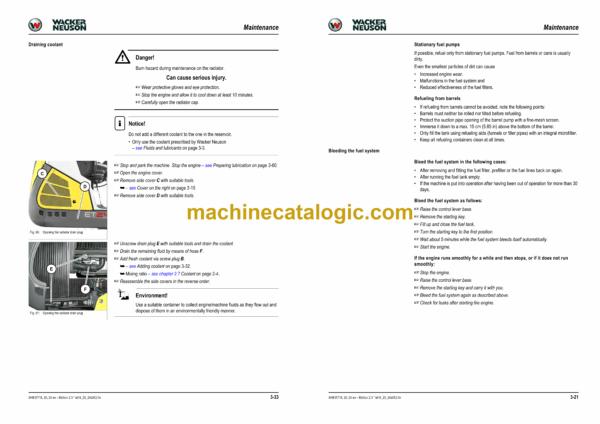 Wacker Neuson ET18, ET20, ET24 Track Excavator Service Manual - Image 4