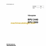 Wacker Neuson BPU2440, BPU2950 Vibroplate Repair Manual