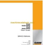 Case 836D, 836DAWD, 856D, 856DAWD Motor Grader Service Manual