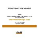 Case SR160 Tier 4B Skid Steer Loader Service Parts Catalogue