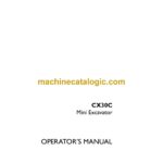 Case CX30C Mini Excavator Operators Manual