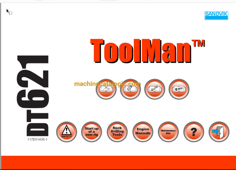 Sandvik DT621 Drilling Rig Full Documents (Service, Operator, Maintenance Manual and Parts Catalog) [117D43786]