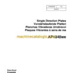 Wacker Neuson AP1840we Single Direction Plates Parts Manual