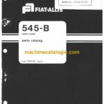 Fiat Allis 545B Wheel Loader Parts Catalog