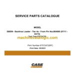 Case 580SN Tier 4A Backhoe Loader Service Parts Catalogue