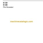 New Holland E12D, E14D Mini Excavator Operators Manual