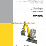 Wacker Neuson EZ53 Crawler Excavator Parts Manual