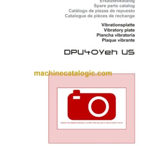 Wacker Neuson DPU40Yeh US Vibratory Plate Parts Manual