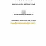 CNH 92134837, 92134843, 92134962, 92134965 Second Auxiliary Hydraulic Kit Installation Instructions