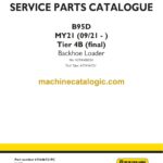 New Holland B95D MY21 Tier 4B Final Backhoe Loader Service Parts Catalogue