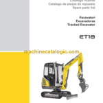Wacker Neuson ET18 Tracked Excavator Parts Manual