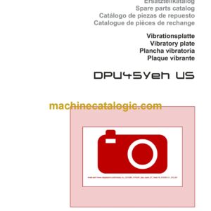 Wacker Neuson DPU45Yeh US Vibratory Plate Parts Manual