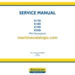 New Holland E17D, E18D, E19D, E20D Mini Excavators Service Manual