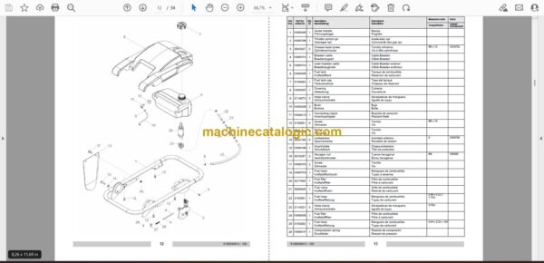 Wacker Neuson DS70Y 13in Vibratory Rammers Parts Manual - Image 2