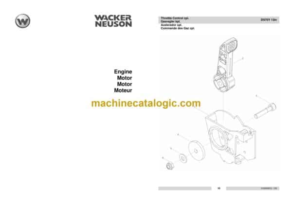 Wacker Neuson DS70Y 13in Vibratory Rammers Parts Manual - Image 4