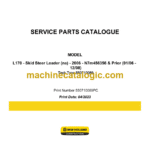 New Holland L170 Skid Steer Loader Service Parts Catalogue
