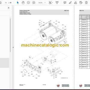 Wacker Neuson RD7A Roller Parts Manual