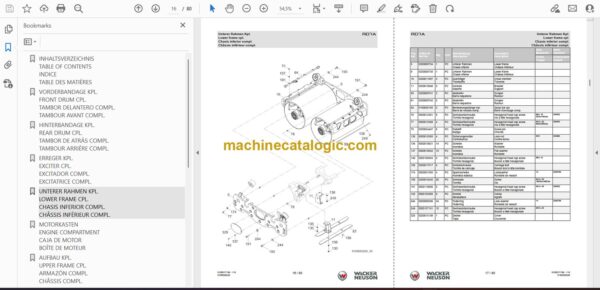 Wacker Neuson RD7A Roller Parts Manual - Image 2