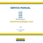 New Holland E42D, E45D, E50D, E55D Mini Excavators Service Manual