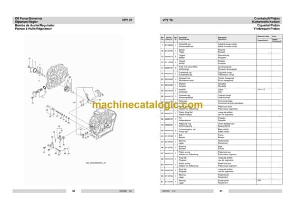 Wacker Neuson VPY70 Single Direction Plates Parts Manual - Image 3