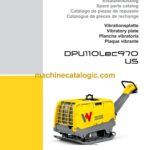 Wacker Neuson DPU110Lec970 US Vibratory Plate Parts Manual