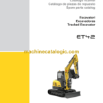 Wacker Neuson ET42 Tracked Excavator Parts Manual