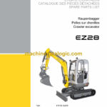 Wacker Neuson EZ28 Crawler Excavator Parts Manual