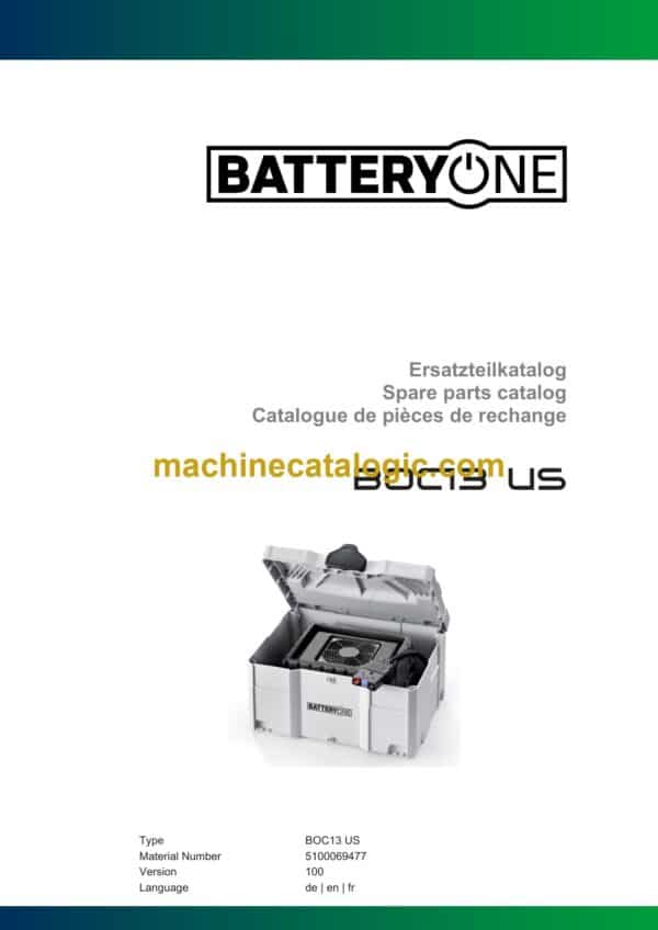 Wacker Neuson BOC13 US Power Parts Manual