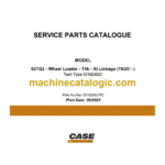 Case 621G2 Wheel Loader Service Parts Catalogue