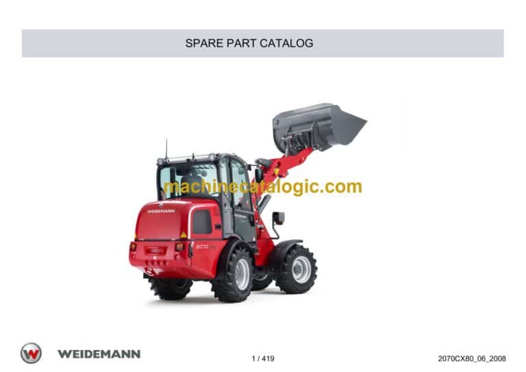 Wacker Neuson 2070 Wheel Loader Parts Manual
