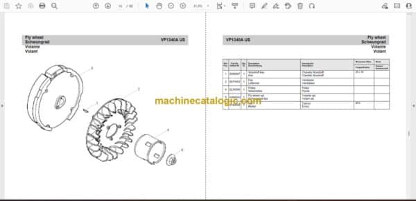 Wacker Neuson VP1340A US Single Direction Plates Parts Manual - Image 2