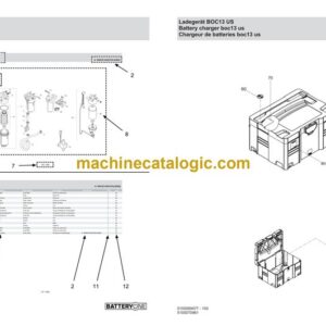 Wacker Neuson BOC13 US Power Parts Manual