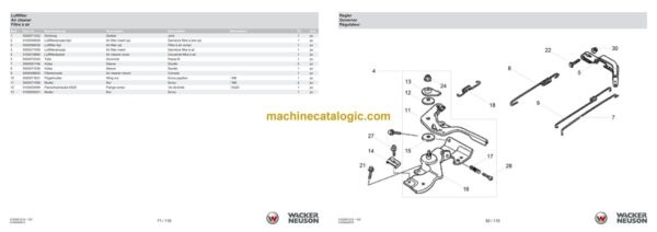 Wacker Neuson BPS2050Aw Vibratory Plate Parts Manual - Image 3
