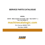 Case CX37C Tier 4 Mini Excavator Service Parts Catalogue